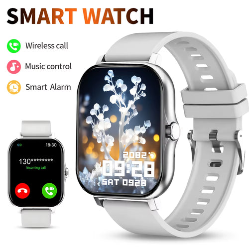 2025 Smart Watch - Bluetooth Call & Message Reminder, Full Touch Screen, Perfect Gift for Fitness Enthusiasts!