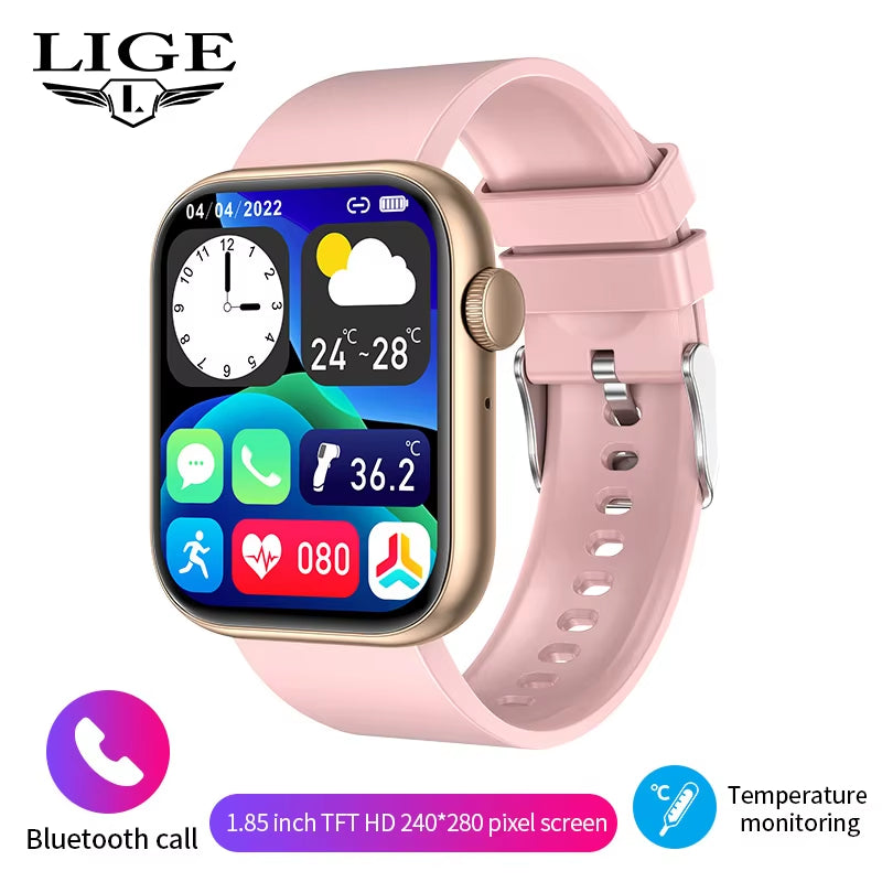 2025 Smart Watch - Wireless Charging, Bluetooth Calls, Customizable Faces for Men & Women, Fitness Tracker