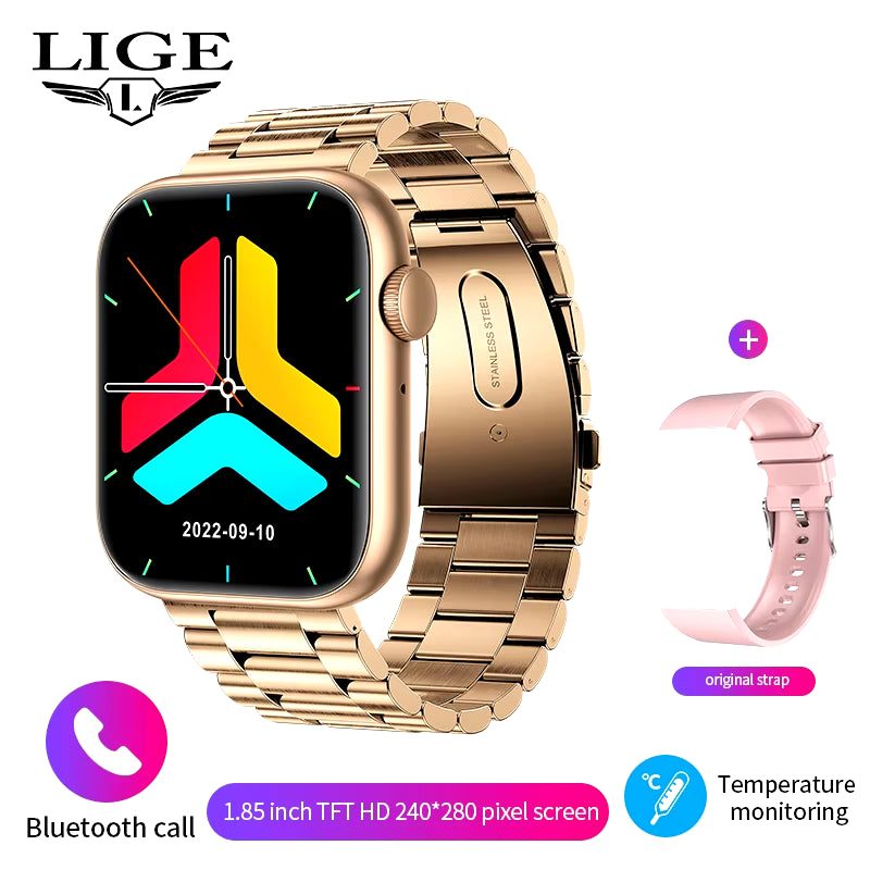 2025 Smart Watch - Wireless Charging, Bluetooth Calls, Customizable Faces for Men & Women, Fitness Tracker