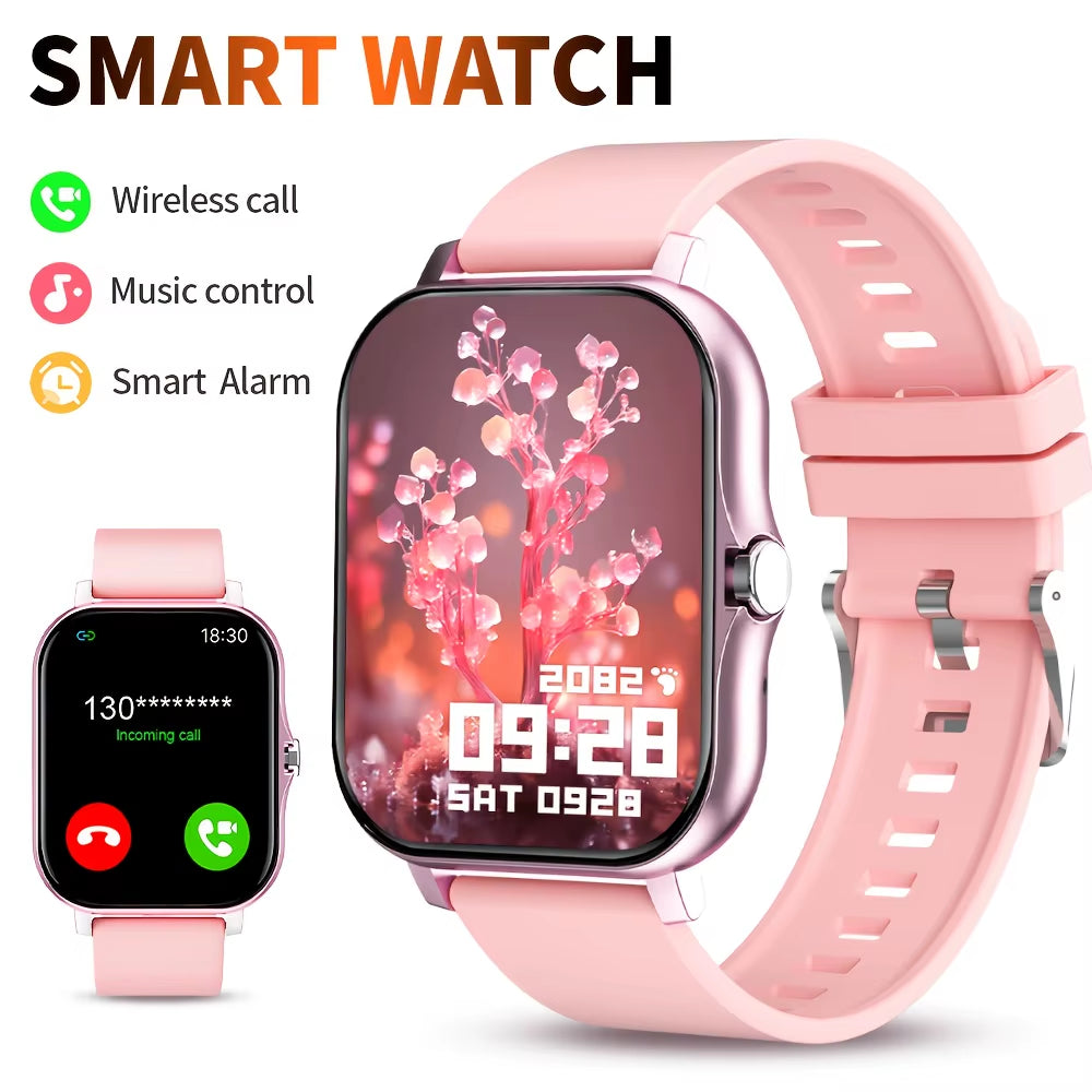 2025 Smart Watch - Bluetooth Call & Message Reminder, Full Touch Screen, Perfect Gift for Fitness Enthusiasts!