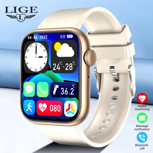 2025 Smart Watch - Wireless Charging, Bluetooth Calls, Customizable Faces for Men & Women, Fitness Tracker