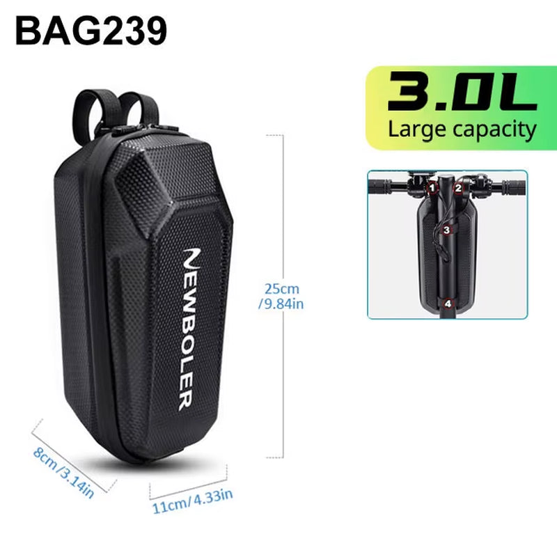 NEWBOLER 3L/5L Electric Scooter Bag Accessories Electric Vehicle Bag with USB Port Waterproof Scooter Front Bag Bike Bag