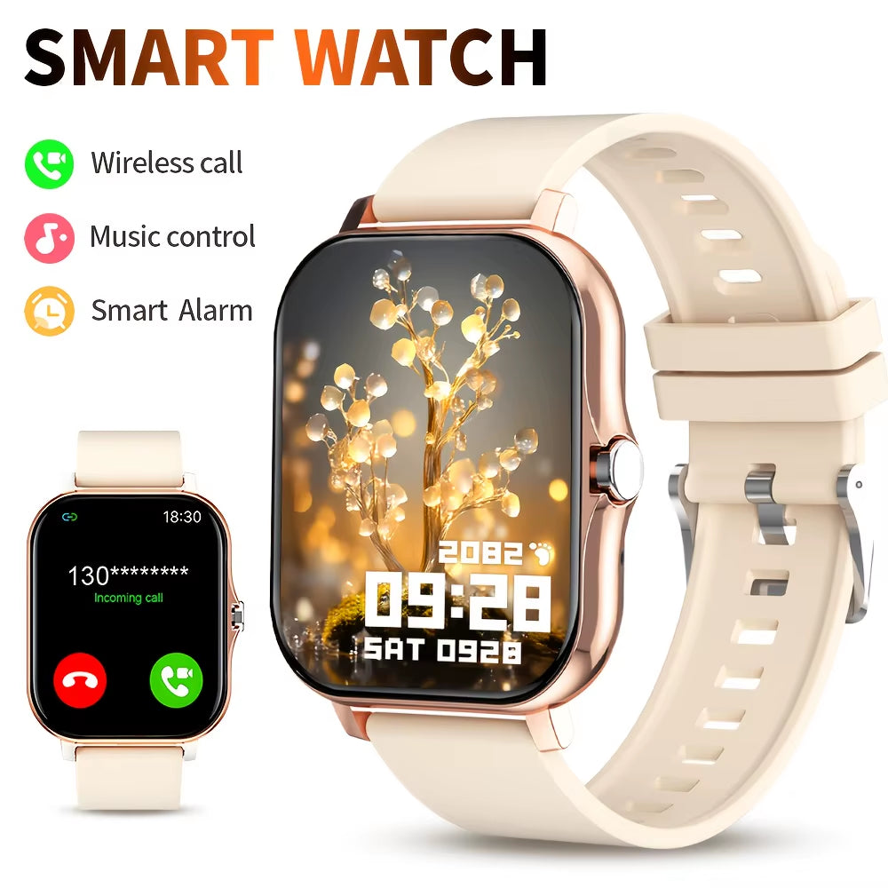 2025 Smart Watch - Bluetooth Call & Message Reminder, Full Touch Screen, Perfect Gift for Fitness Enthusiasts!